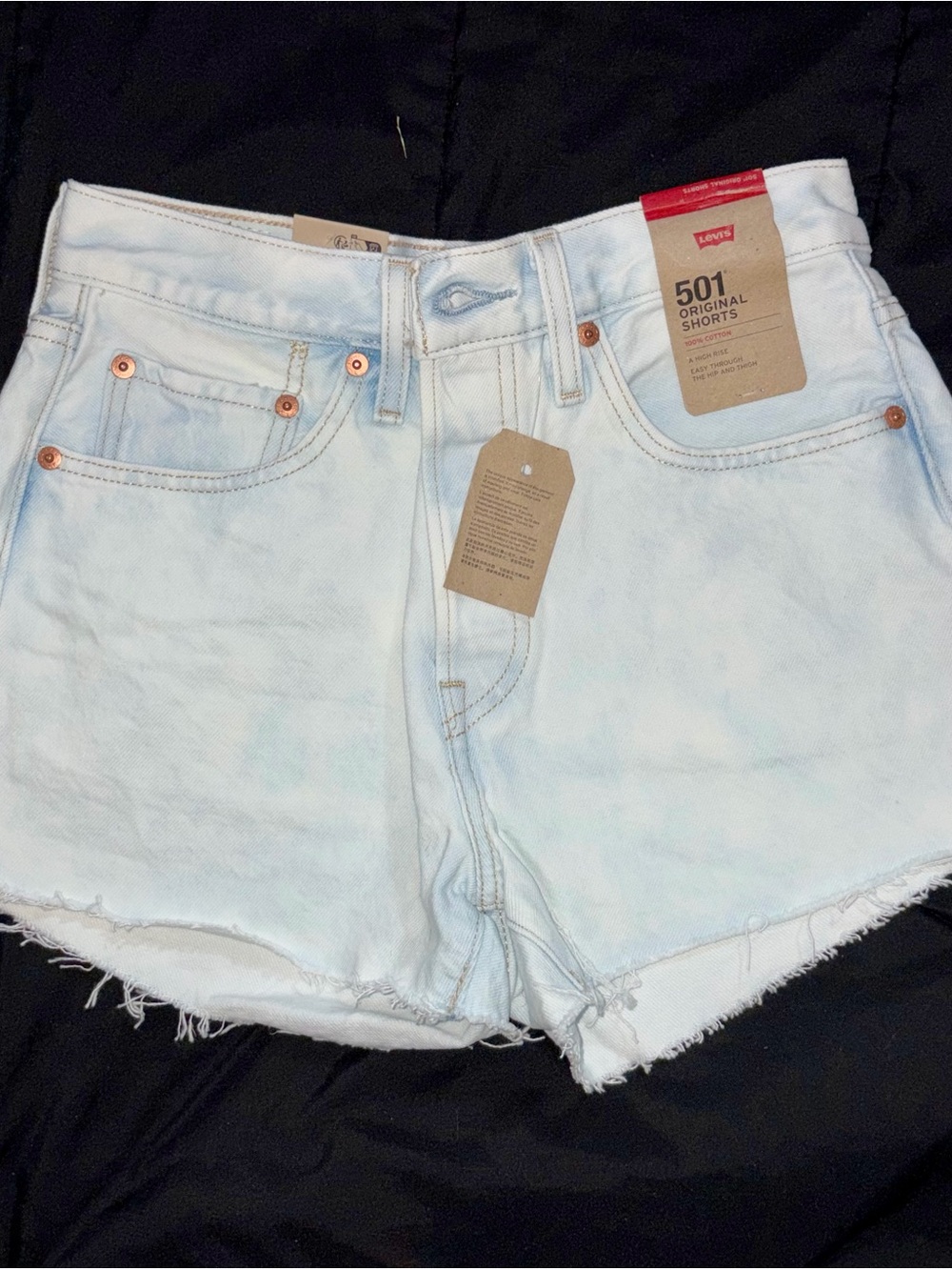 Levi's Light Blue Denim Cutoff Shorts